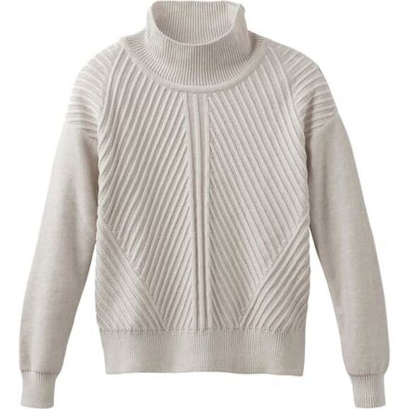 PrAna Women’s Sentiment Sweater in Cream Size Medium - Picture 1 of 8
